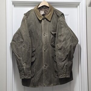 VTG Filson Tin Cloth Field Jacket Style 466 USA Oil Finish Hunting Men's XL‎